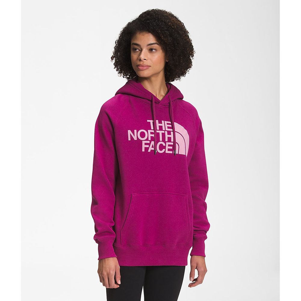 The North Face Hoodie Womens Australia - The North Face Half Dome Pullover Rose Hiking (OLJ-581064)